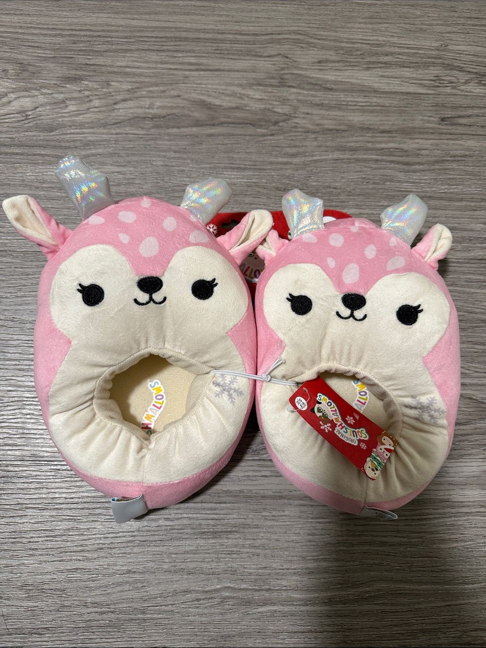 Squishmallows Girls Slippers Size 2/3 NEW WITH TAGS